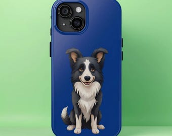 Border Collie iPhone-skal för Border Collie-ägare Gåva Skyddande telefonfodral Gåva för hundälskare Gåva Söt hund Tufft telefonfodral Unik gåva