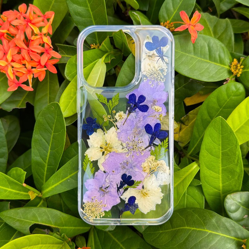 Real Pressed Flowers Case - Etsy UK