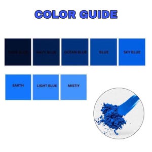 Pigment Powder Blue Color range Pigment Concrete iron oxide powder , Color Pigment Dye for Cement, Mortar, Grout, 250g, 500g, 1kg