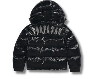 Trapstar Irongate Detachable Hooded Puffer Jacket Gloss Black - Etsy