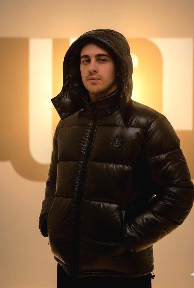 トラップスター アイアンゲート デタッチャブル フード付き パファー