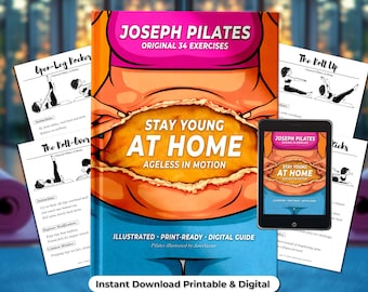 Pilates eBook – Klassisch 34 Übungen · Digital & Printfertiges illustriertes Handbuch