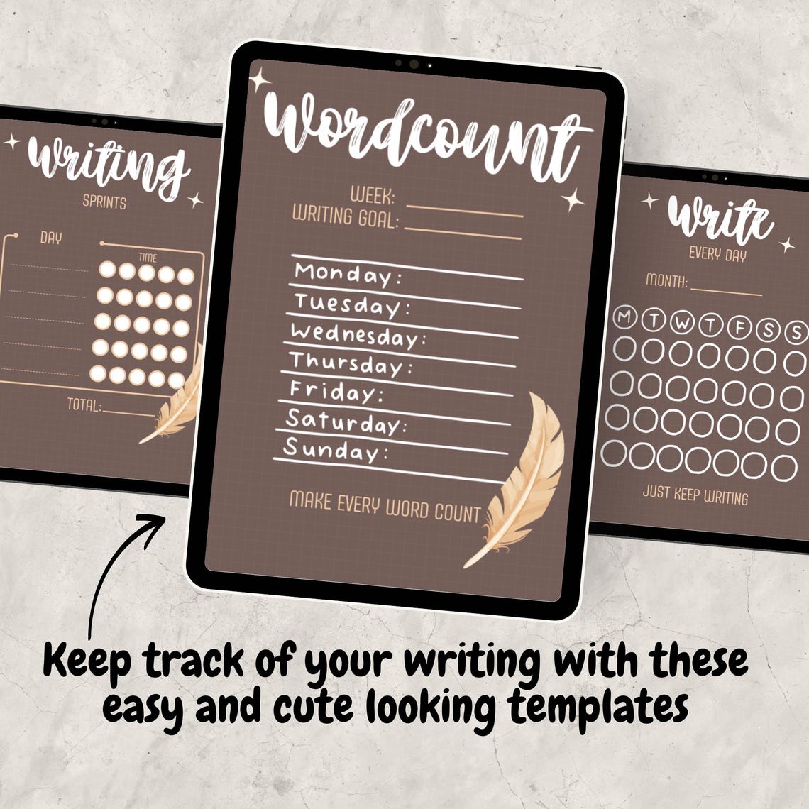 Digital Writing Tracker for Goodnotes or Procreate – Aesthetic Book ...