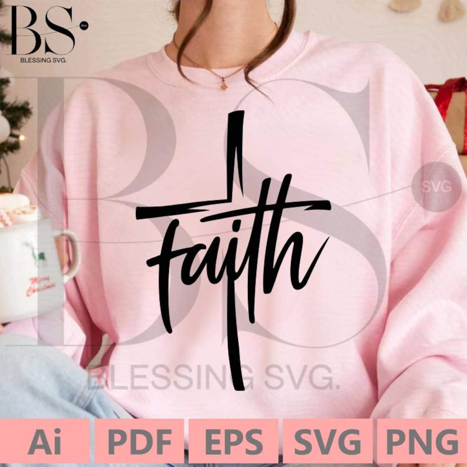 Faith Cross SVG PNG, Christian Svg, Faith Svg, Christian Quote Svg ...