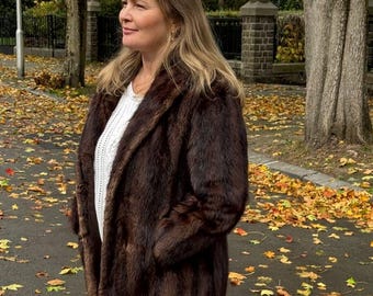 Brown Vintage Jacket for Women - Size M–L