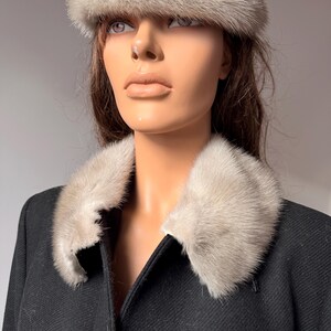Vintage Sapphire Mink Fur Collar | Luxury Scarf Trim, 1980s image 7