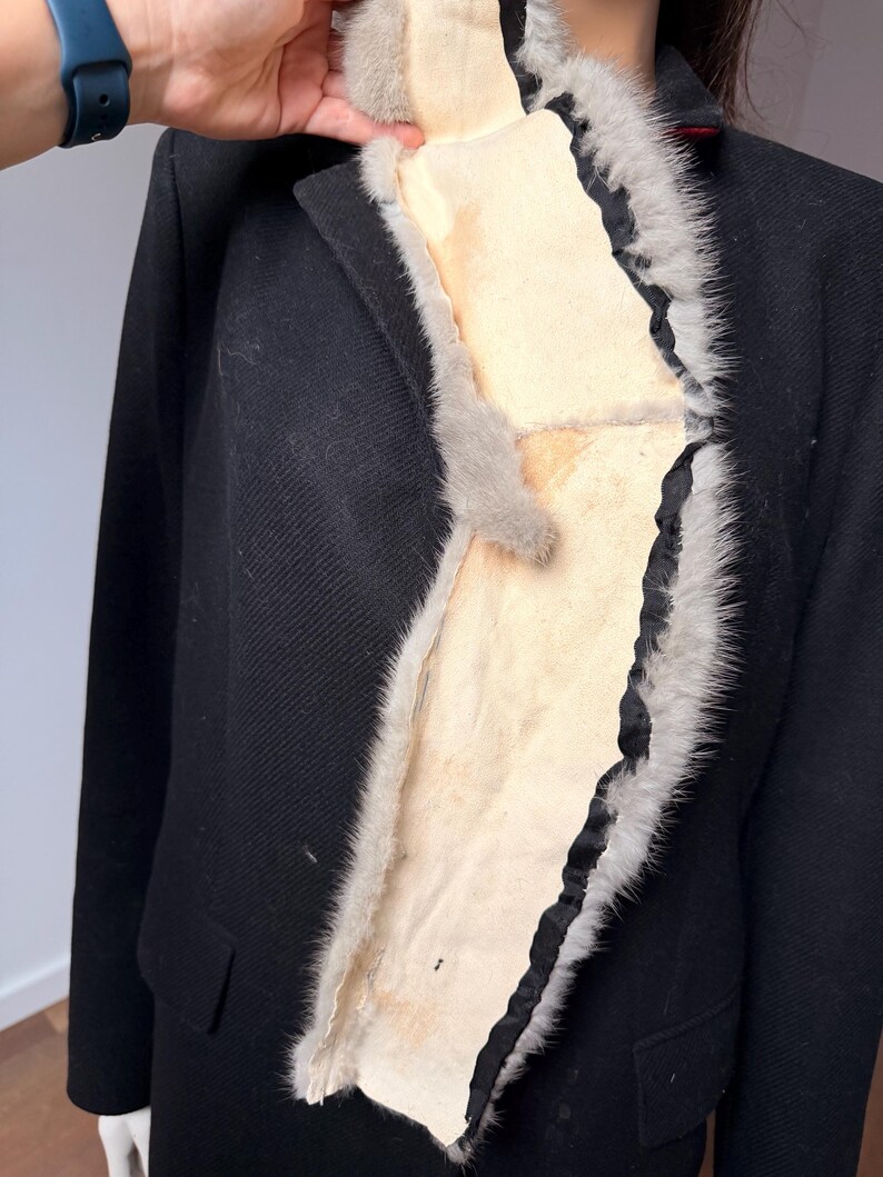 Vintage Sapphire Mink Fur Collar | Luxury Scarf Trim, 1980s image 10