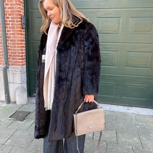 Dark Brown Vintage Mink Fur Coat - Blackglama