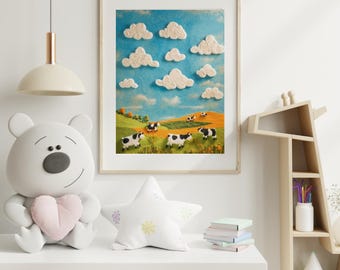 Póster de vaca linda