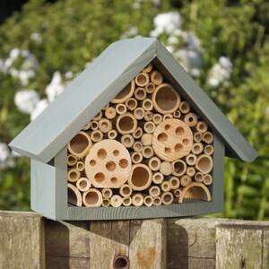 The perfect gift for Mothers Day, Bee Hotel, Bee House, Large, in 'Wild Thyme'. Can be personalised. FREE DELIVERY image 5