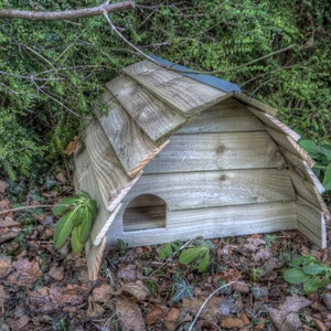 Deluxe Hedgehog House, A Fathers Day gift. FREE DELIVERY image 6