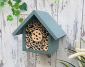 Mothers Day Gift, Mason Bee House, Bee Hotel, Wildlife House, Solitary Bee Hotel, in 'Wild Thyme'. Can be personalised. FREE DELIVERY!