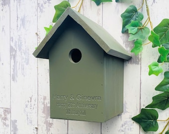 Anniversary Bird Box. Can be personalised. FREE DELIVERY!