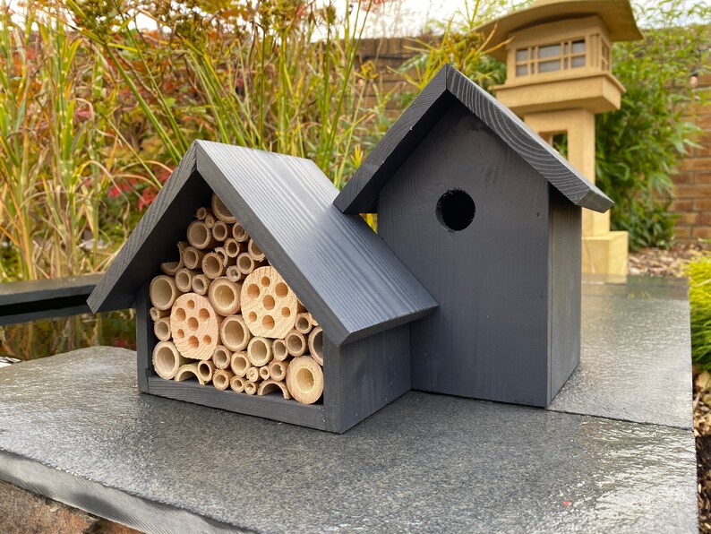 The Birds and the Bees Bird Box & Bee Hotel Nesting box and Etsy The Birds and the Bees Bird Box & Bee Hotel Nesting box and Etsy