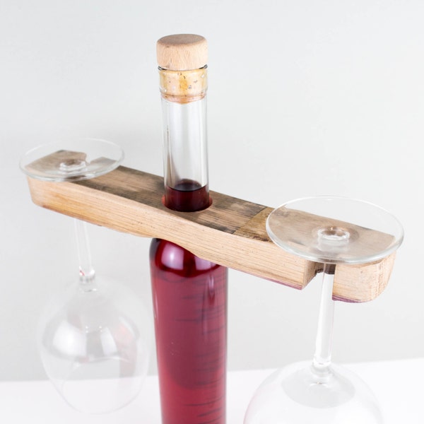 Sale! Whisky Barrel Stave Wine Glass Caddy Wine rack. FREE DELIVERY!