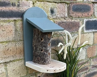 Solitary Bee Log Cabin, Bee Hotel. Can be personalised. FREE DELIVERY!