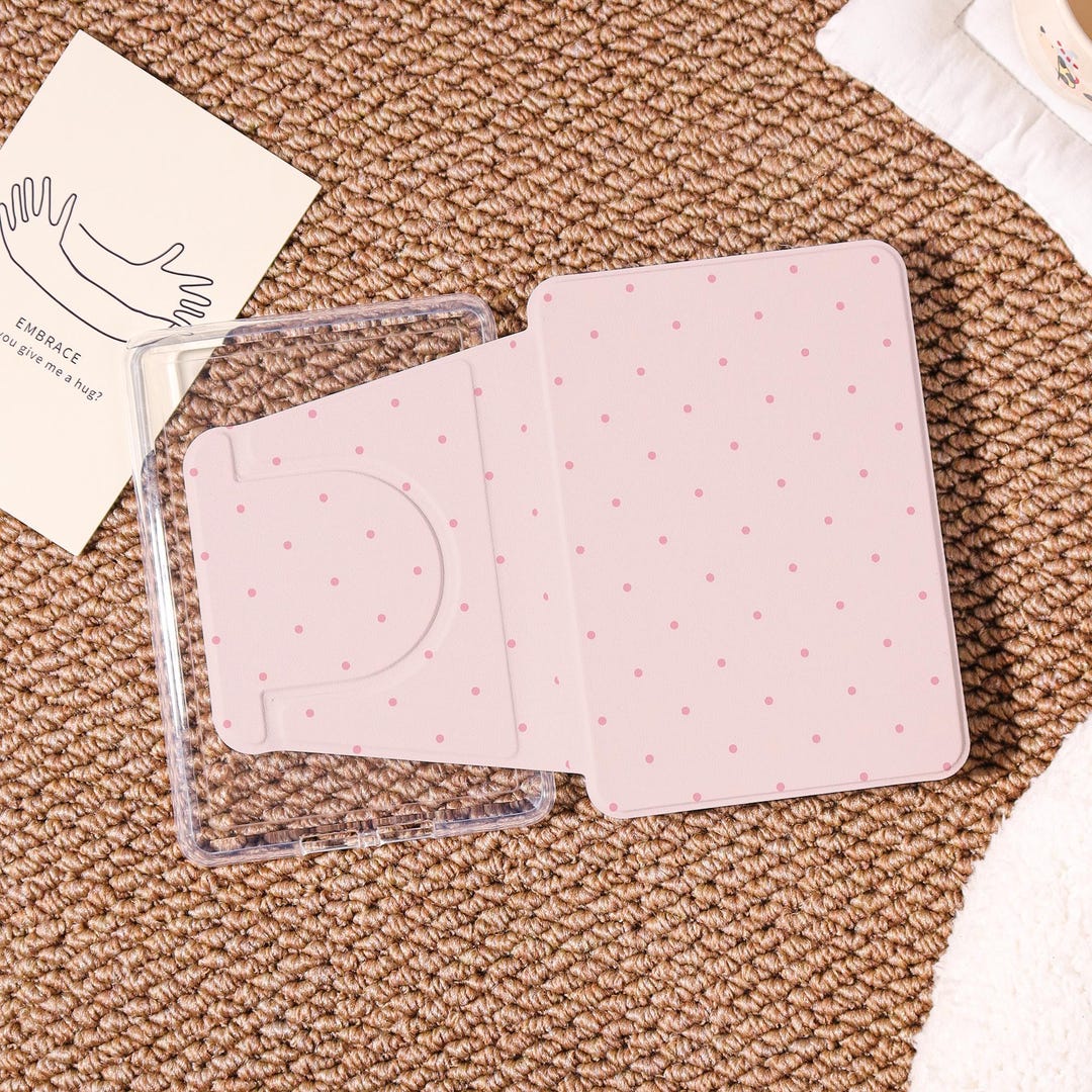Pink Polka Dots 360 Kindle Case, Kindle Paperwhite Case 1/2/3/4, Kindle ...