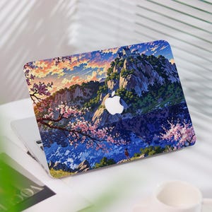 Funda Mountain Flower para MacBook Pro de 13 pulgadas / Funda rígida para portátil MacBook Air 13/11 Pro 13/14/15/16 2023 2024 M2 2025 / Funda para portátil
