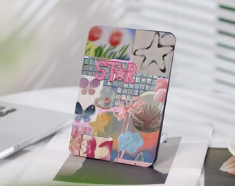 Pink Collage Kindle Case, Kindle Paperwhite Case 1/2/3/4, Kindle 2022，Kindle 10/11 Case, Double Sided Printing Kindle Case with Hand Strap