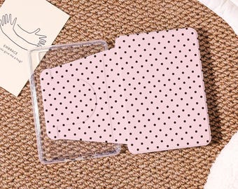 Pink Polka Dot 360 Kindle Case, Kindle Paperwhite Case 1/2/3/4, Kindle 2022, Kindle 10/11 Case, Trendy 360 Kindle Case, Magnetic Kindle Case