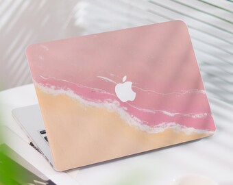 Pink Sea Case Macbook Pro 13 inch Case | Hard Laptop Case for Macbook Air 13/11 Pro 13/14/15/16 2023 2024 M2 2025 | Laptop Case Cover