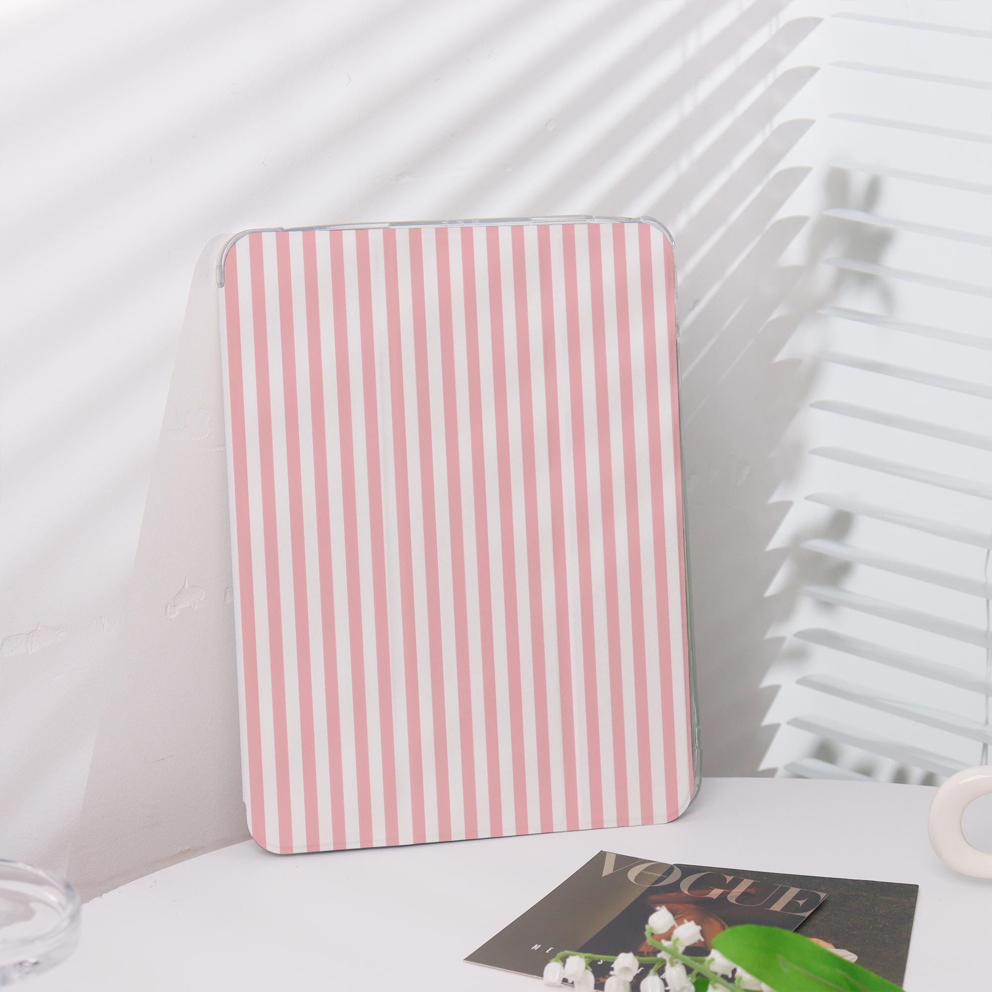 White Pink iPad Case,Case for iPad 9.7 Inch 10.2 Inch 10.9 Inch 12.9 Inch, iPad Air 11/13 Pro 2022/2024 iPad mini 4/6,New iPad Case
