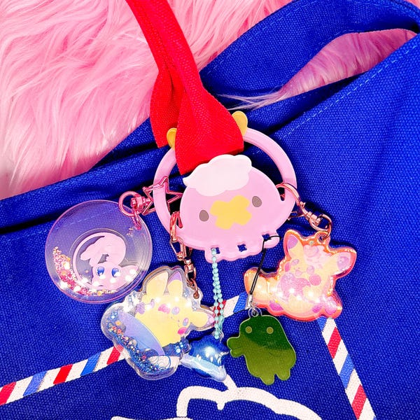 Balloon Pocket Monster Acrylic Carabiner (3in/76.2mm)