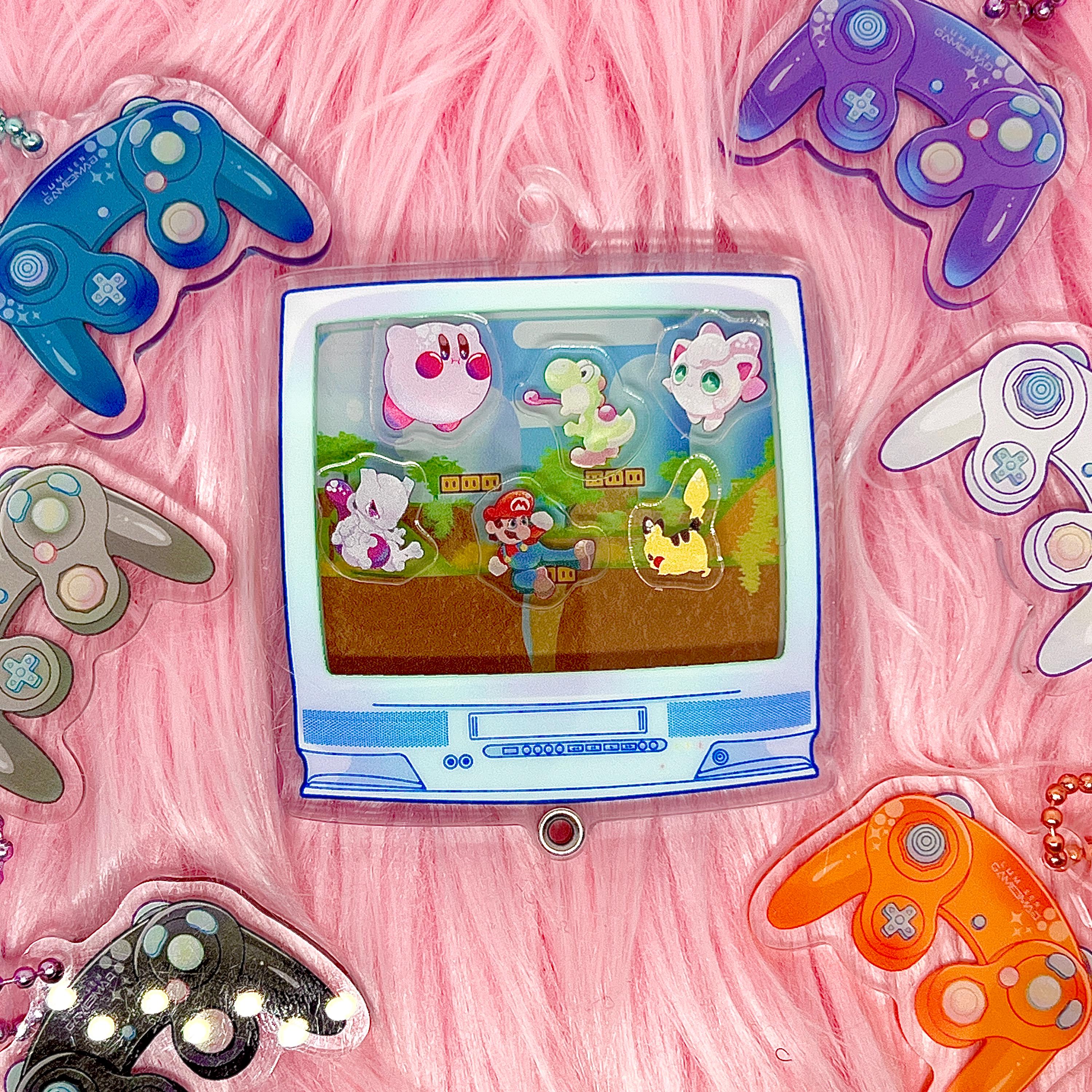 ディスプレイ・モニター本体 Yoshi SSBM CRT TV Yoshi Island (3in/72mm) - Etsy