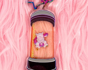 V. 2 - Mew2 Incubation Liquid Keychain (2in/50.8mm)