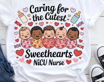 Baby Valentines PNG, NICU Nurse Design (Digital Download)