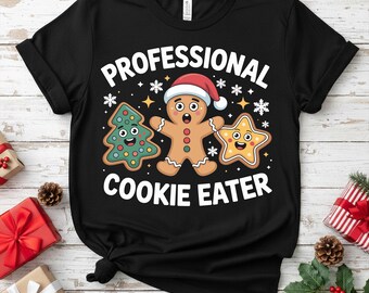 Professional Cookie Eater Png, Cookie Christmas Shirt Family (Digital Download)
