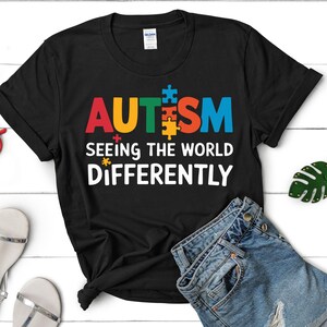 Autism Awareness Png, Autism Seeing The World Differently PNG, Autism Puzzle Svg, Autism Support Svg