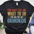 Grandparents Png, You Can't Tell Me What To Do You're Not My Grandkids, Fathers Day Png, Funny Grandpa Png, Gift for Grandparents Shirt product logo