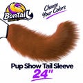 Pup Show Tail Sleeve – 24" Plush Fur Cover for 20–22" Silicone Tails