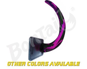 Swirl Color Super Motion Tail – Custom Dual-Color Silicone with Leather Holster Harness