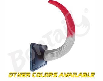 Two-Tone Super Motion Tail – Custom Tip Color & Secure Leather Holster Harness