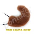 Faux Fur Show Tail Sleeve – 1.25" Soft Luxurious Sable Cover in 14 Colors for Furry & Therian Tails