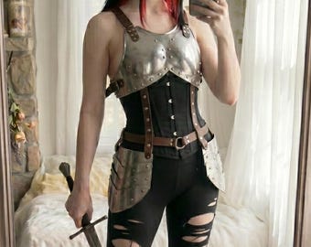Knight Armor-cosplayaccessoires voor vrouwen LARP Ren Faire Fantasy-kostuum Cadeau voor haar