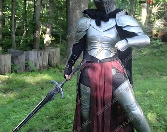 Handmade Gothic Steel Knight Armor Suit: Full Body Medieval Costume