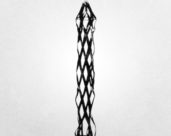 Leather BDSM Suspension Strap Cage - Adjustable Bondage Harness Restraint Gear