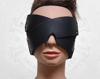 Adjustable Leather Eyemask Blindfold