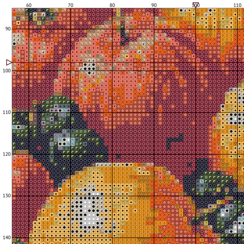 Fall Harvest Cross Stitch Pattern PDF, Autumn Fruit Embroidery Design ...