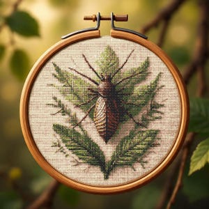 Spider Cross Stitch Pattern PDF, Arachnid Embroidery Chart, Insect Cross Stitch Chart PDF, Digital Download