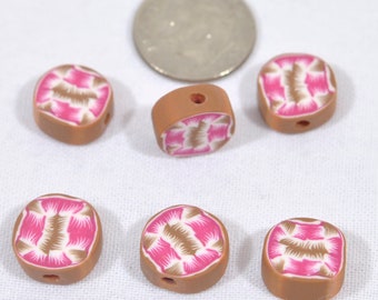 Polymer Clay Beads - set of 6