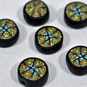 Polymer Clay Beads - set of 6