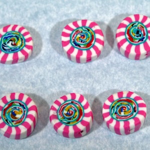 Polymer Clay Beads - set of 6