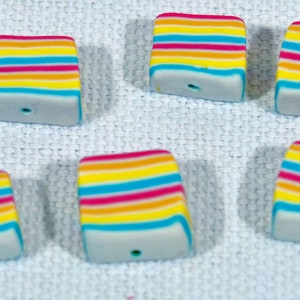 Polymer Clay Beads - Set of 6