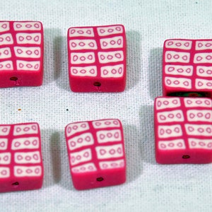 Polymer Clay Beads - Set of 6