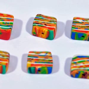 Polymer Clay Beads - Set of 6