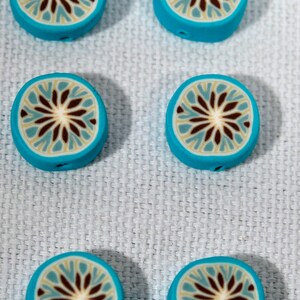 Polymer Clay Beads - set of 6